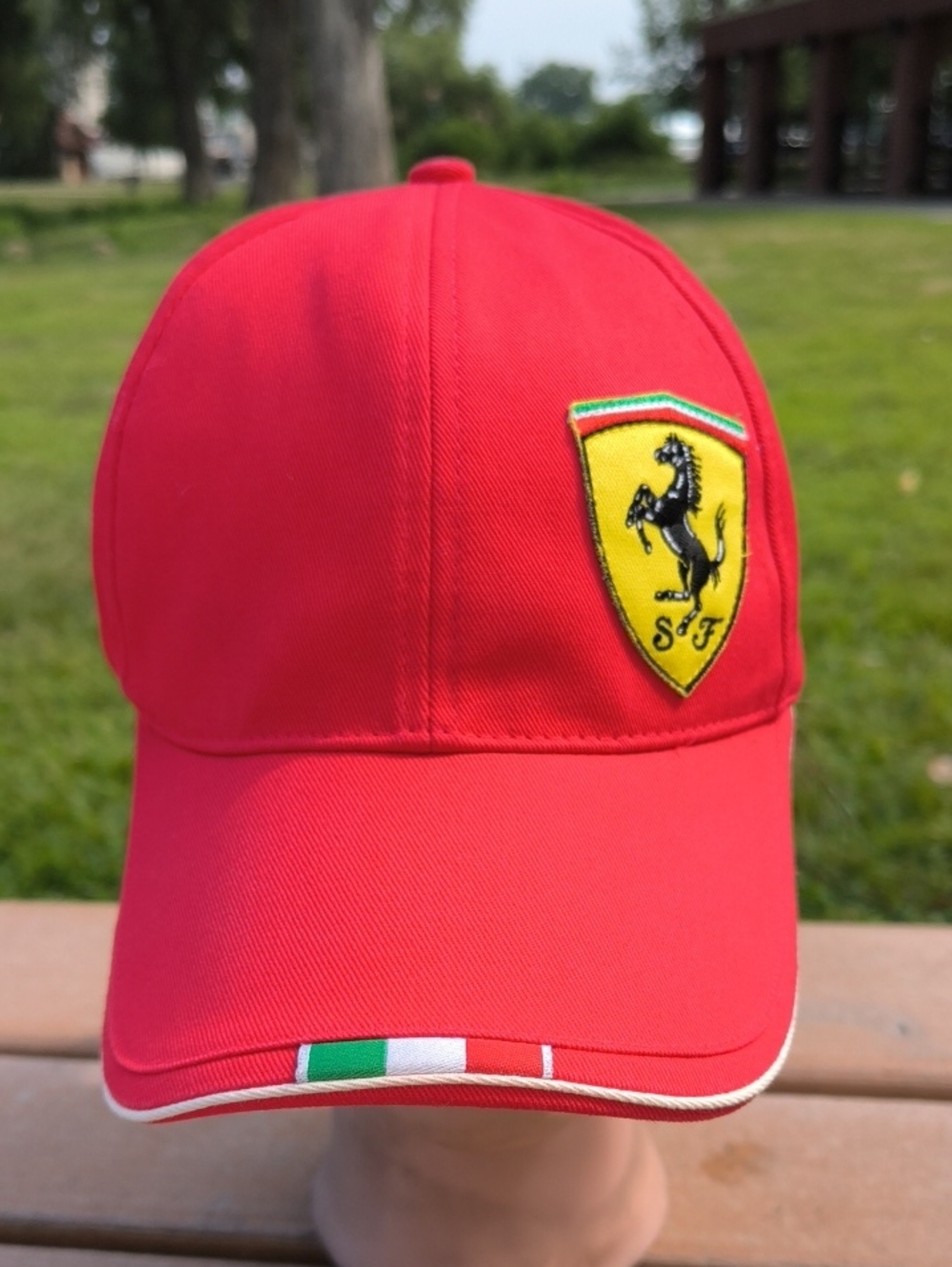 Scuderia Ferrari Official Cap F1 Racing Spell Out Script Logo Puma Baseball Hat